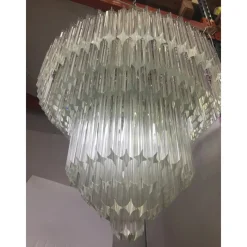Sale Pamono Murano Glass Chandelier with Quadriedro by Simoeng