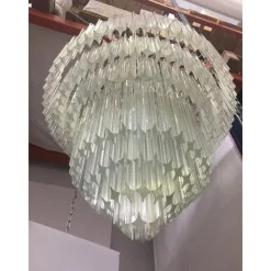 Sale Pamono Murano Glass Chandelier with Quadriedro by Simoeng