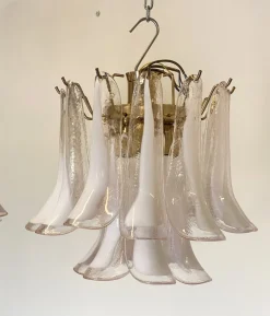 New Pamono Murano Glass Chandeliers from La Murrina, 1980s, Set of 2