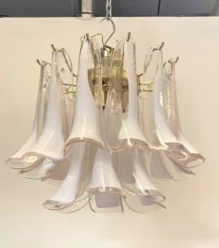 New Pamono Murano Glass Chandeliers from La Murrina, 1980s, Set of 2