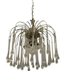 Clearance Pamono Murano Glass Drop Waterfall Chandelier, 1960s