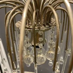 Clearance Pamono Murano Glass Drop Waterfall Chandelier, 1960s