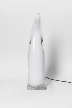 Pamono Murano Glass Flame Lamp, 1970s