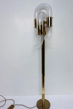 New Pamono Murano Glass Floor Lamp by Aldo Nason for Mazegga, 1970s