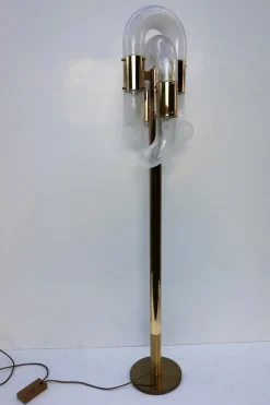 New Pamono Murano Glass Floor Lamp by Aldo Nason for Mazegga, 1970s