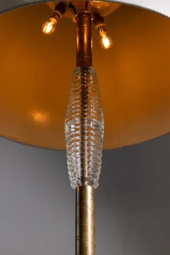 Discount Pamono Murano Glass Floor Lamp from Barovier and Toso, 1950s