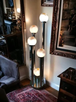 Discount Pamono Murano Glass Floor Lamp with 5 Light Points by Toni Zuccheri for VeArt, 1970s