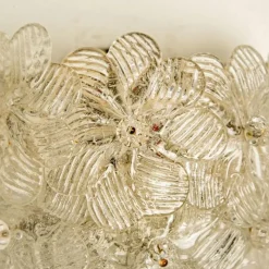 Discount Pamono Murano Glass Floral Wall Sconces, Italy, 1960s, Set of 2