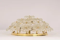 Discount Pamono Murano Glass Flower Ceiling Light by Ernst Palme, Germany, 1970s