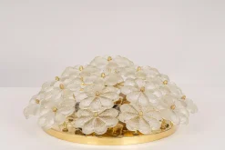 Discount Pamono Murano Glass Flower Ceiling Light by Ernst Palme, Germany, 1970s