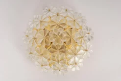 Discount Pamono Murano Glass Flower Ceiling Light by Ernst Palme, Germany, 1970s