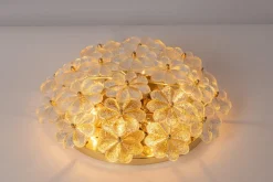 Discount Pamono Murano Glass Flower Ceiling Light by Ernst Palme, Germany, 1970s