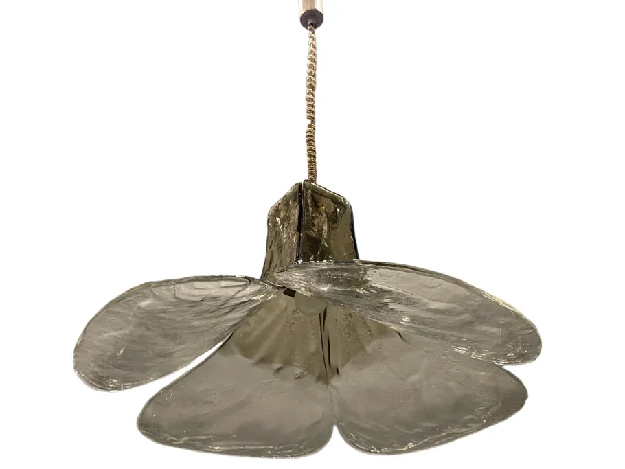 Hot Pamono Murano Glass Flower Pendant Light, 1960s