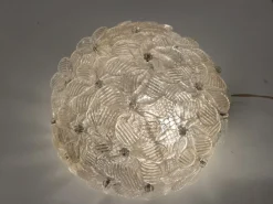 Best Pamono Murano Glass Flower Sconces by Seguso, 1960s, Set of 2