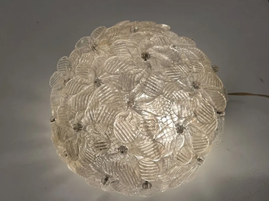 Best Pamono Murano Glass Flower Sconces by Seguso, 1960s, Set of 2