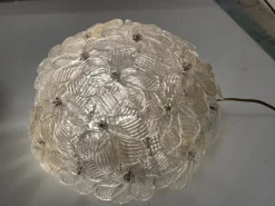 Best Pamono Murano Glass Flower Sconces by Seguso, 1960s, Set of 2