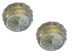 Discount Pamono Murano Glass Flush Mount from Staff, Germany, 1970s, Set of 2