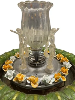 Hot Pamono Murano Glass Fountain Lamp by Barovier, 1960s