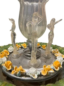 Hot Pamono Murano Glass Fountain Lamp by Barovier, 1960s