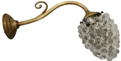 Best Pamono Murano Glass Grapes Wall Lamp, 1930s