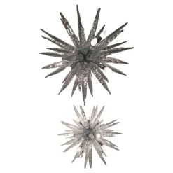 Hot Pamono Murano Glass Ice Clear Sputnik Chandeliers by Simoeng, Set of 2