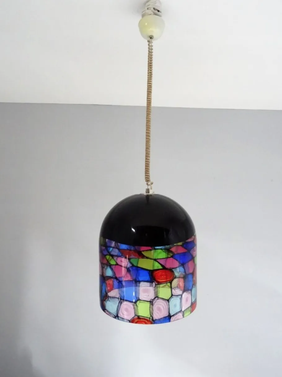 Hot Pamono Murano Glass Lamp by Noti Massari for Leucos