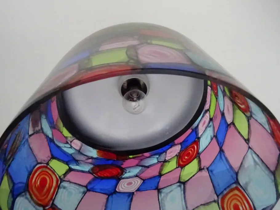 Hot Pamono Murano Glass Lamp by Noti Massari for Leucos