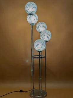 Hot Pamono Murano Glass Lamp by Toni Zucherri for Venini, 1970s