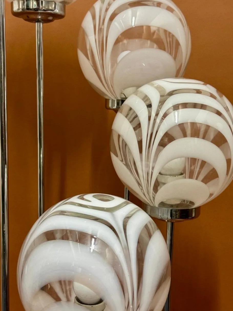 Hot Pamono Murano Glass Lamp by Toni Zucherri for Venini, 1970s