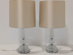 Clearance Pamono Murano Glass Lamps from Porta Romana, Set of 2