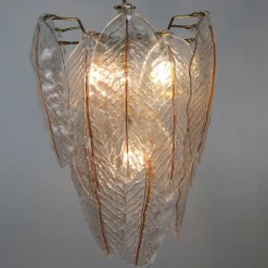 Clearance Pamono Murano Glass Lamps, 1970s, Set of 2