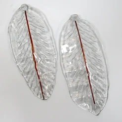 Clearance Pamono Murano Glass Lamps, 1970s, Set of 2