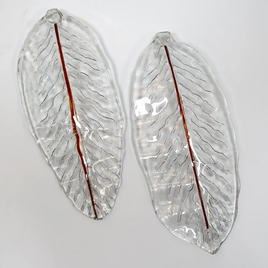 Clearance Pamono Murano Glass Lamps, 1970s, Set of 2