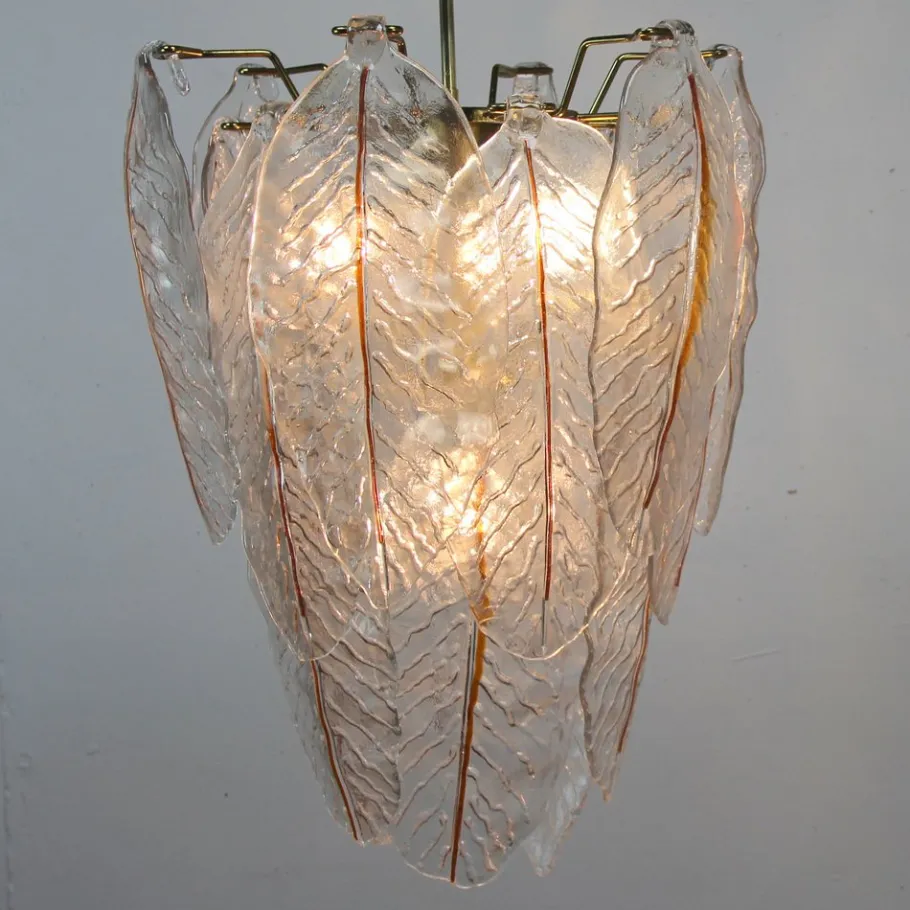 Clearance Pamono Murano Glass Lamps, 1970s, Set of 2