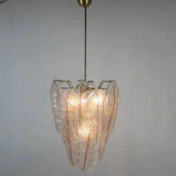 Clearance Pamono Murano Glass Lamps, 1970s, Set of 2