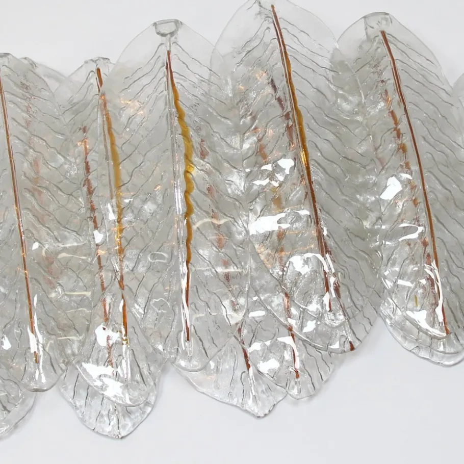 Clearance Pamono Murano Glass Lamps, 1970s, Set of 2