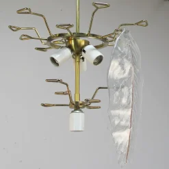 Clearance Pamono Murano Glass Lamps, 1970s, Set of 2