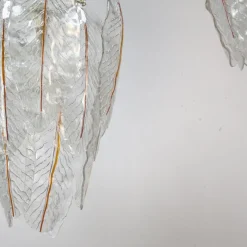 Clearance Pamono Murano Glass Lamps, 1970s, Set of 2