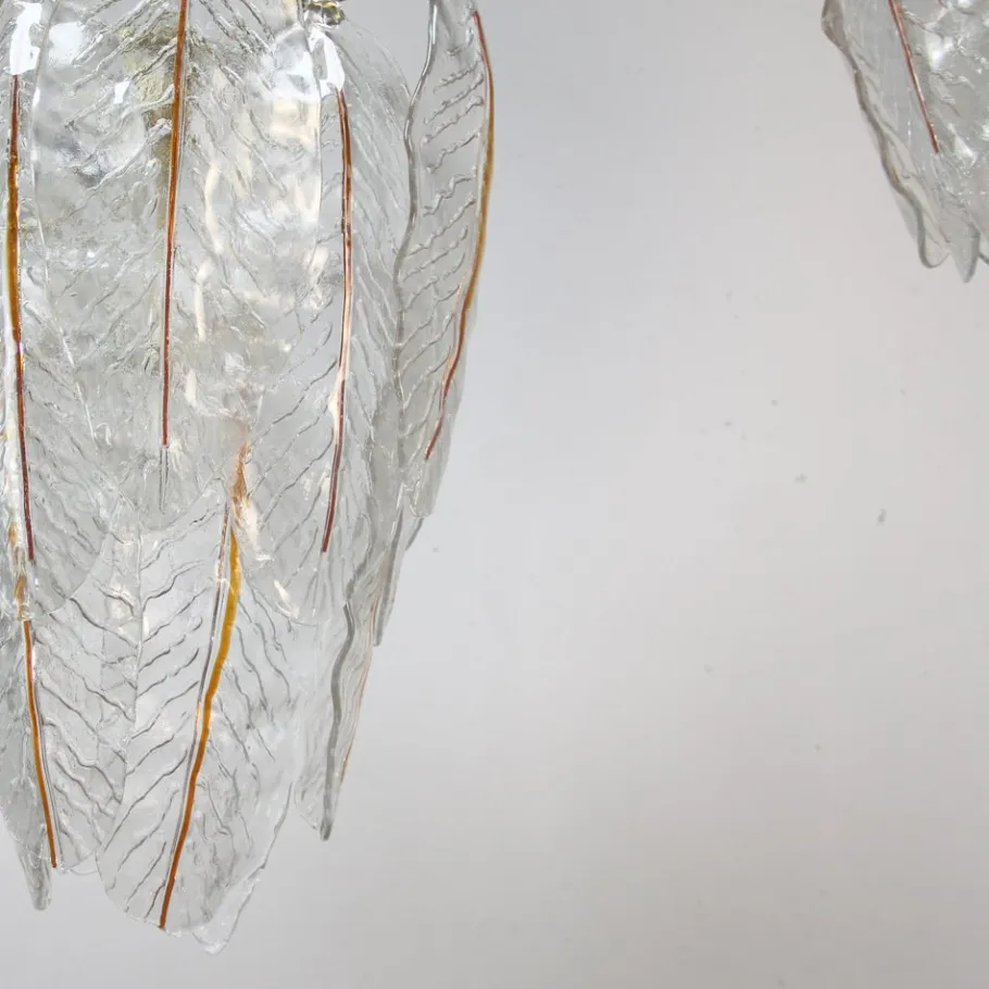 Clearance Pamono Murano Glass Lamps, 1970s, Set of 2