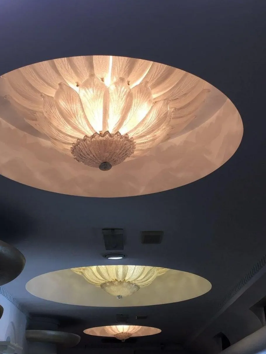 Discount Pamono Murano Glass Leaf Chandelier, 1990s