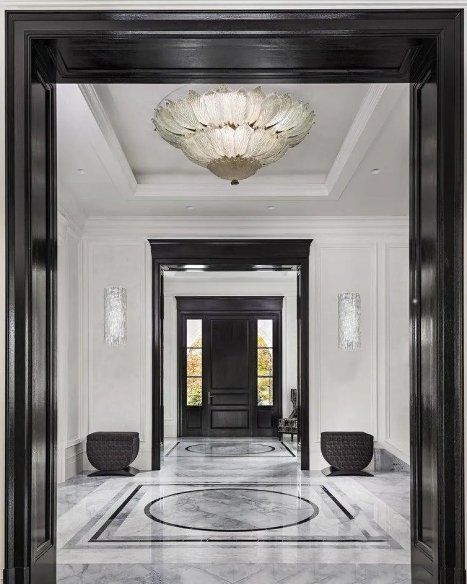 Discount Pamono Murano Glass Leaf Chandelier, 1990s