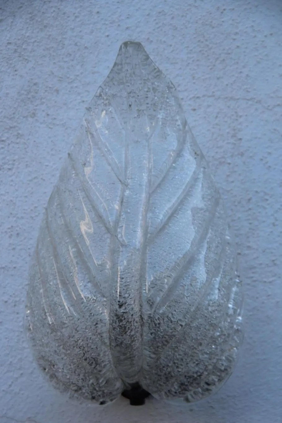 Discount Pamono Murano Glass Leaf Sconce from Barovier & Toso, 1940s