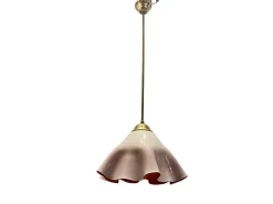 New Pamono Murano Glass Light Pendant Handkerchief by Venini, 1970s