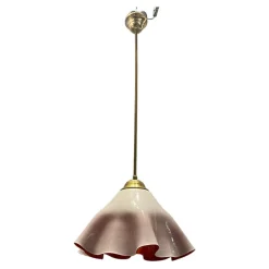 New Pamono Murano Glass Light Pendant Handkerchief by Venini, 1970s