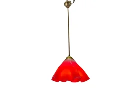 New Pamono Murano Glass Light Pendant Handkerchief by Venini, 1970s