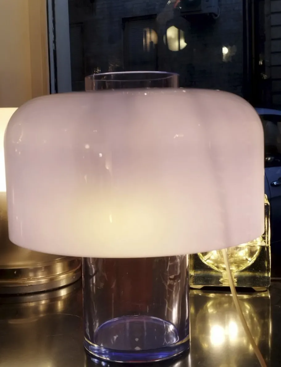 New Pamono Murano Glass LT226 Table Lamp Vase by Carlo Nason for Mazzega, 1990s