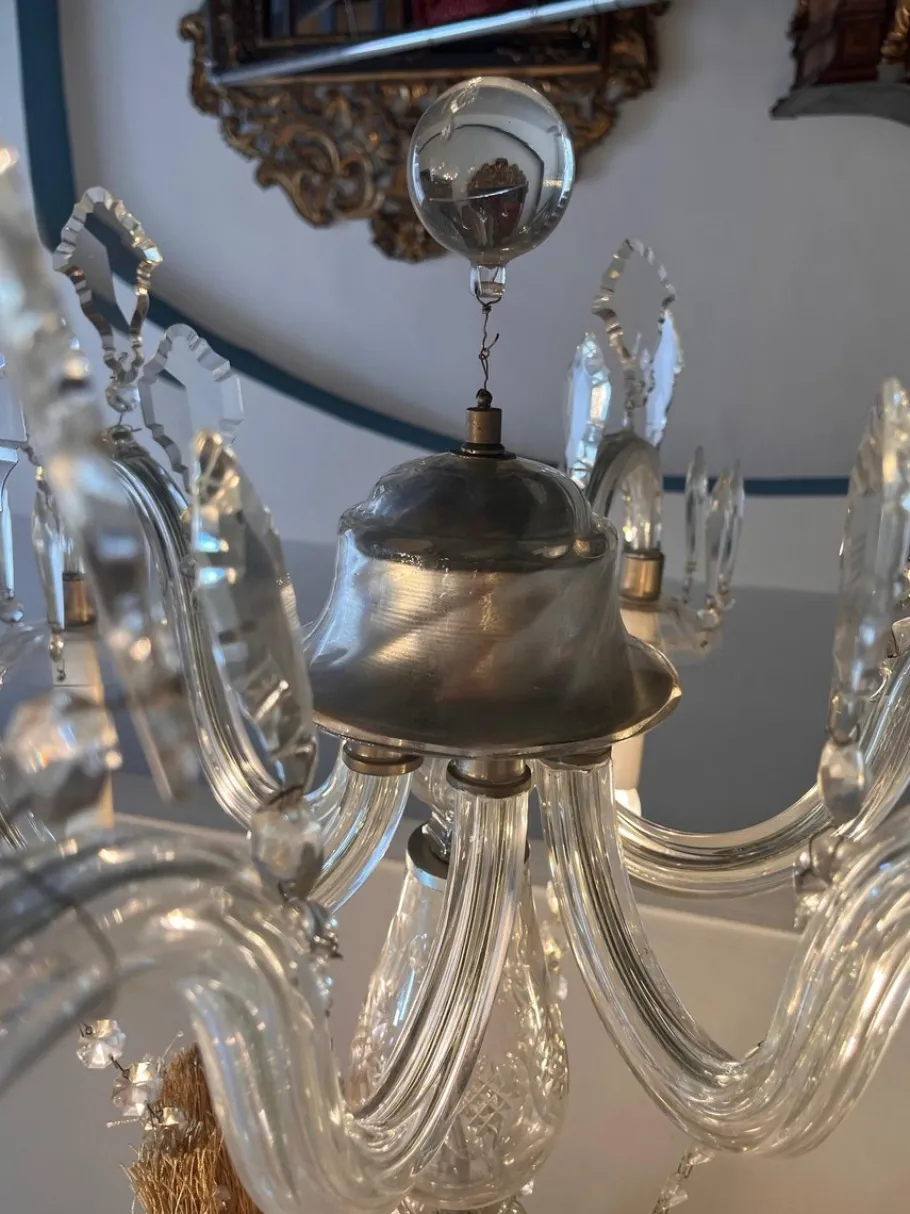 Sale Pamono Murano Glass Luster, 1950s