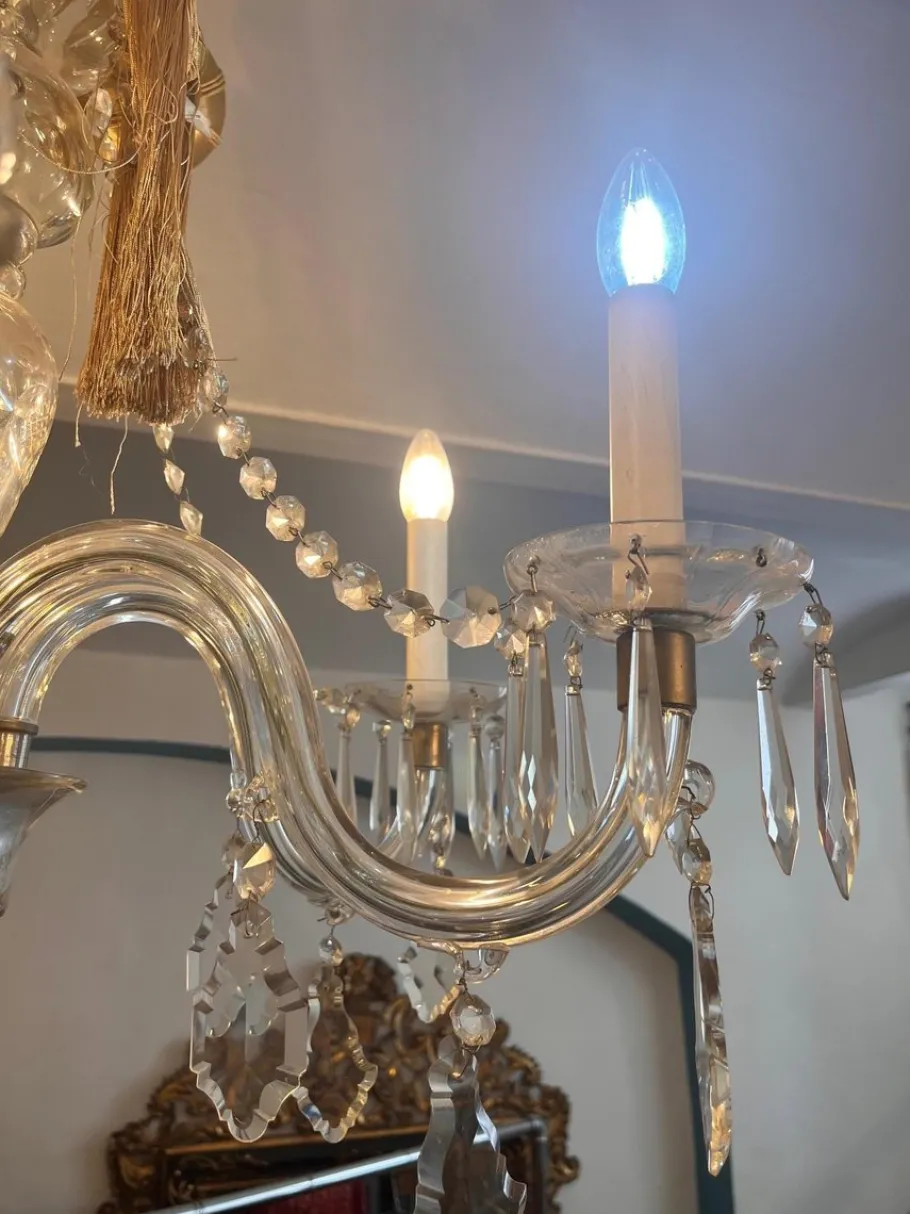 Sale Pamono Murano Glass Luster, 1950s