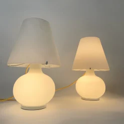 Clearance Pamono Murano Glass Mushroom Table Lamp, 1980s