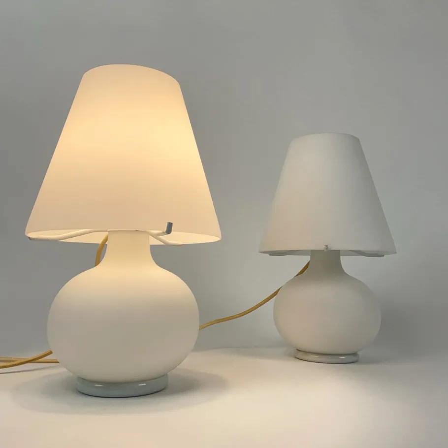 Clearance Pamono Murano Glass Mushroom Table Lamp, 1980s